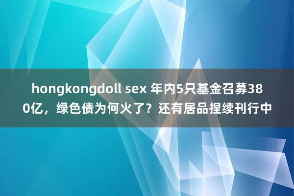 hongkongdoll sex 年内5只基金召募380亿，绿色债为何火了？还有居品捏续刊行中