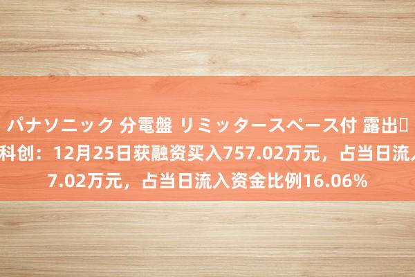 パナソニック 分電盤 リミッタースペース付 露出・半埋込両用形 兰花科创：12月25日获融资买入757.02万元，占当日流入资金比例16.06%